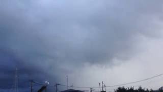 ウェザーリポート動画0821「台風11号通過後の雨雲」＠岩手県久慈市(17：10頃）