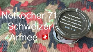 Schweizer Armee Notkocher 71