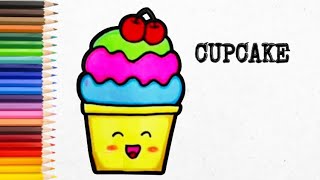 How to Draw CUPCAKE | Drawing | Step by Step | Fatima's Art and Craft