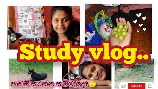 study vlog💪📚||||එන්න අපි පාඩම් කරමු🥰♥️#studymotivation #studytips