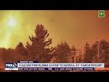 Caldor Fire time lapse video shows flames near Tahoe ski lift