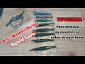 TUTORIAL : How to make wooden shrimp/Panghuli ng nukos oh pusit lumot/ Squid Lure