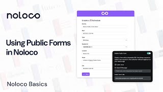 Noloco Basics Using Public Forms in Noloco