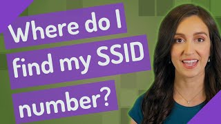 Where do I find my SSID number?