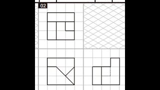 全華圖學092頁第02題/三視圖轉等角圖/虛線/單斜面/第三角法