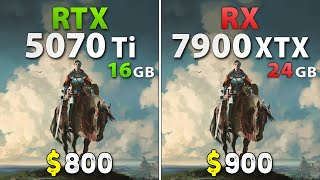 RTX 5070 Ti vs RX 7900 XTX - Test in 18 Games | 4K, Rasterization \u0026 Ray Tracing