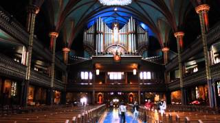 Basilique Notre-Dame de Montreal. Базилика Нотр-Дам, Монреаль, Канада  звуки Органа