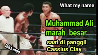 Moment  MUHAMMAD ALI marah saat di panggil Cassius Clay |  What my name ? My name is Muhammad Ali