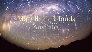 Magellanic clouds in the Southern Hemisphere.　南天のマゼラン雲