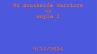 9/14 Southside Warriors 9U Full Speed