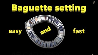 Baguettes setting easy and fast rhino 5 gemvision matrix9 | #rhino #matrix ||