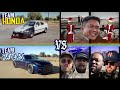 1200hp AWD Honda Civic vs 1300hp Nissan GT-R Drag Race  HONDA vs HATERS