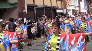 2013　高知よさこい祭り 本祭1日目 とらっく  「御喜楽烈々」   はりまや橋競演場