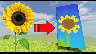 How to make the SUNFLOWER banner in Minecraft! (flower)