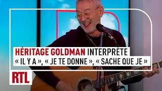 Héritage Goldman interprète trois chansons de Jean-Jacques Goldman dans RTL Bonsoir !