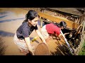 Pesona Gadis Desa Yang Cantik Saat Panen Ikan di Kolam || Fish Harvest With Beautiful Girl