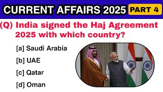 Current Affairs January 2025 MCQs | Updated Current Affairs MCQs 2025 | part 4