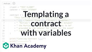 Program design: catering contract | Intro to CS - Python | Khan Academy