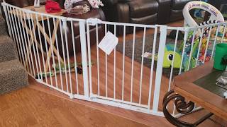 UNBOXING Regalo 2 in 1 Super Wide Safety Gate and Play Yard