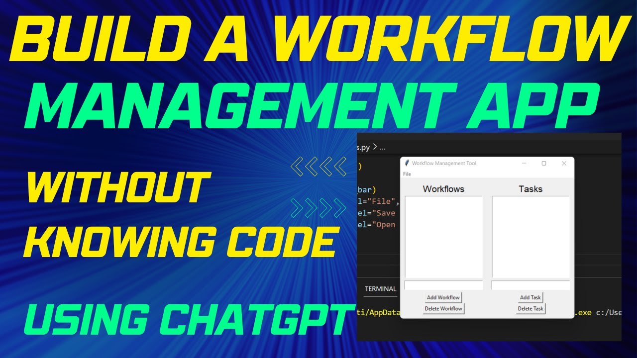 How To Make A Workflow Management App Without Knowing Code - YouTube