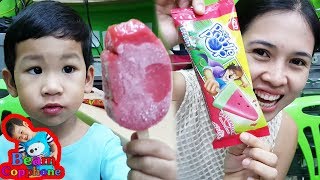 น้องบีม | แข่งกินไอติมกับแม่ แพดเดิลป๊อป แตงโมหวานเย็น สตรอเบอร์รี่ Ice Cream