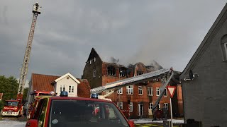 Voldsom brand i lejligheder. 4/7-2021