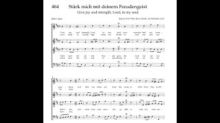 Bach Hymnbook 464 (BWV 168:6) Stärk mich mit deinem Freudengeist