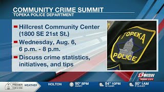 Topeka Police to host crime summit for community engagement and public safety awareness