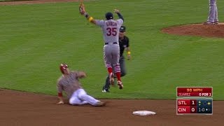 STL@CIN: Molina throws out Schebler trying to steal