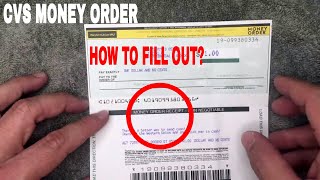 ✅ How To Fill Out CVS Pharmacy Money Order 🔴