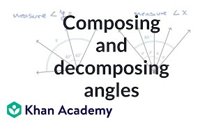 Composing and decomposing angles | 4th grade math (Illustrative Math-aligned) | Khan Academy