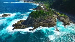 越前海岸　鉾島　空撮