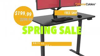 Electric width & Height Adjustable Desk Riser Frame - Spring Sale + Free shipping