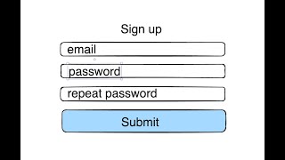 Form validation tutorial with HTML & JavaScript - How to check password matching in real time