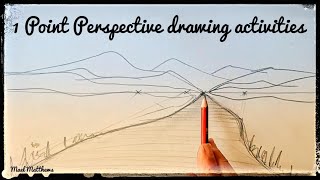 Drawing at home. An introduction to 1 Point Perspective drawing #Art #Howtodraw
