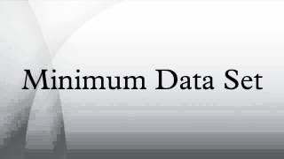 Minimum Data Set