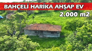 1122- SATIŞTAN VAZGEÇİLDİ..................Bahçeli Ahşap Ev 2.000 m2 Köşe Parsel Ormanlara Cephe