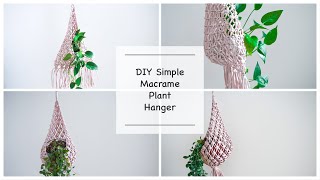 DIY Macrame plant hanger #6 / super easy for macrame beginners