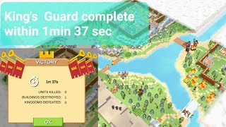 King's Guard complete within 1m37sec | Rts Siege Up | speedrun gameplay | #rts #rtssiegeup #siegeup