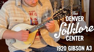 Pre-Loar Gibsons still are amazing! - 1920 Gibson A3 - The Denver Folklore Center