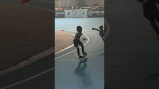 Inline skating race of 5-7 boys #shortvideo #tejasvihooda #viral #shortsfeed #ytshorts #shortsviral