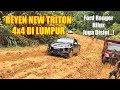 NEW TRITON 4X4 FORD RANGER TOYOTA HILUX On Muddy Road OFF ROAD