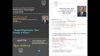 Dr. Janus - April 27, 2020 - Surgical Ergonomics- Past, Present & Future