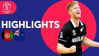 Neesham Takes 5-31 | Afghanistan vs New Zealand - Match Highlights | ICC Cricket