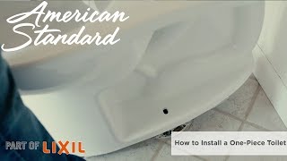 How to Install a One-Piece Toilet