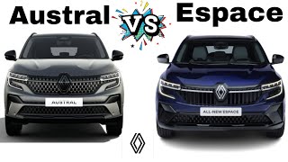 2024 Renault Espace SUV vs 2024 Renault Austral, Austral vs Espace - Side-by-Side Comparison