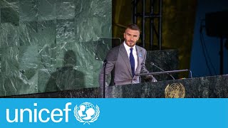 David Beckham at the United Nations | UNICEF