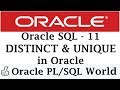 DISTINCT Clause & UNIQUE Keyword in Oracle | Oracle Tutorials for Beginners