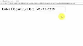 HTML Hacks - Date Selection within HTML code. Eliminiate Javascript.