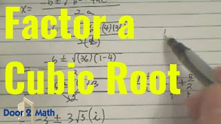 HOW TO FACTOR A CUBIC ROOT | Solve X^3 - 216=0 | Algebra